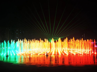Municipal Square Music Fountain in Fuzhou City